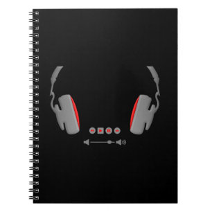 Carnet Casque avec boutons de contrôle du volume du média