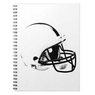 Carnet Casque de football Pop Art