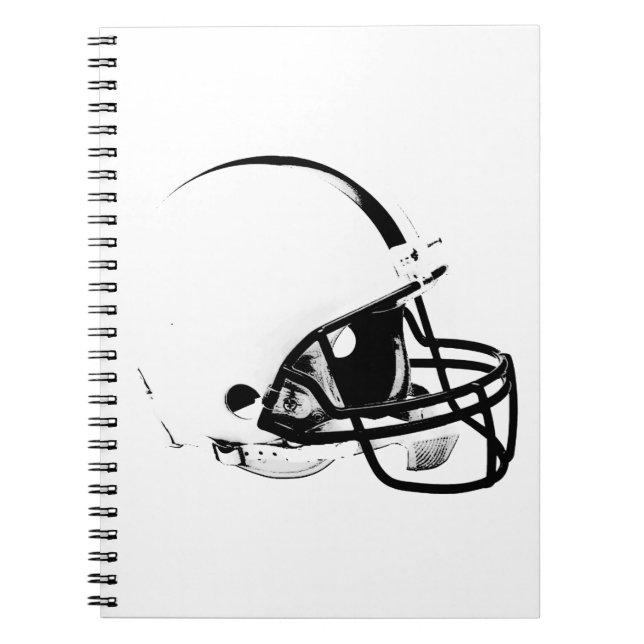 Carnet Casque de football Pop Art (Devant)