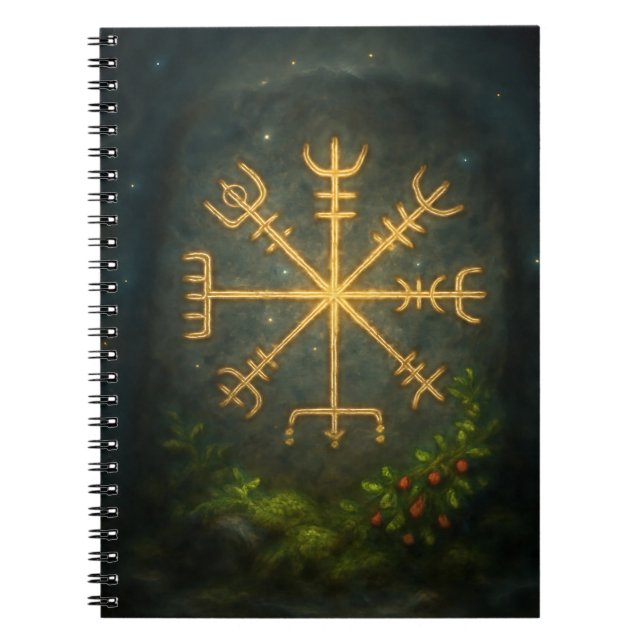 Carnet Casque de l'Épouvante Aegishjalmur Symbole Protect (Devant)