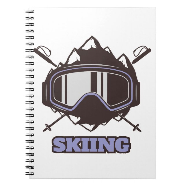 Carnet Casque de ski cool (Devant)