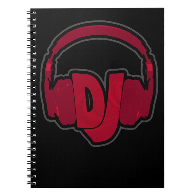Carnet casque DJ musique (Devant)