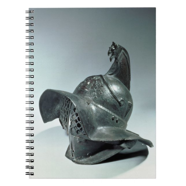 Carnet Casque en bronze de gladiateur de Thracian, (Devant)