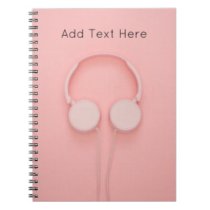 Carnet Casques roses avec fils