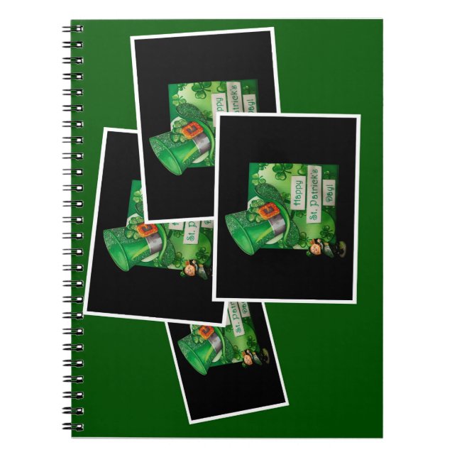 Carnet Casquette de la Saint Patrick et Leprechaun (Devant)