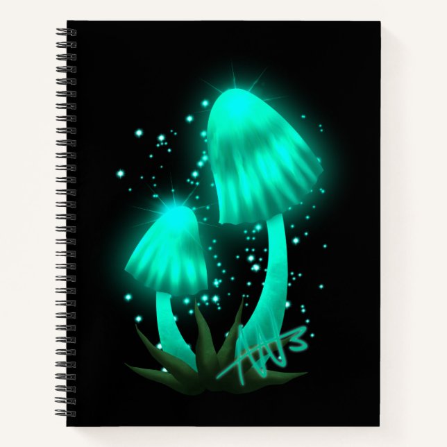 Carnet Casquette de Pixie psychédélique cyan brillant spi (Devant)