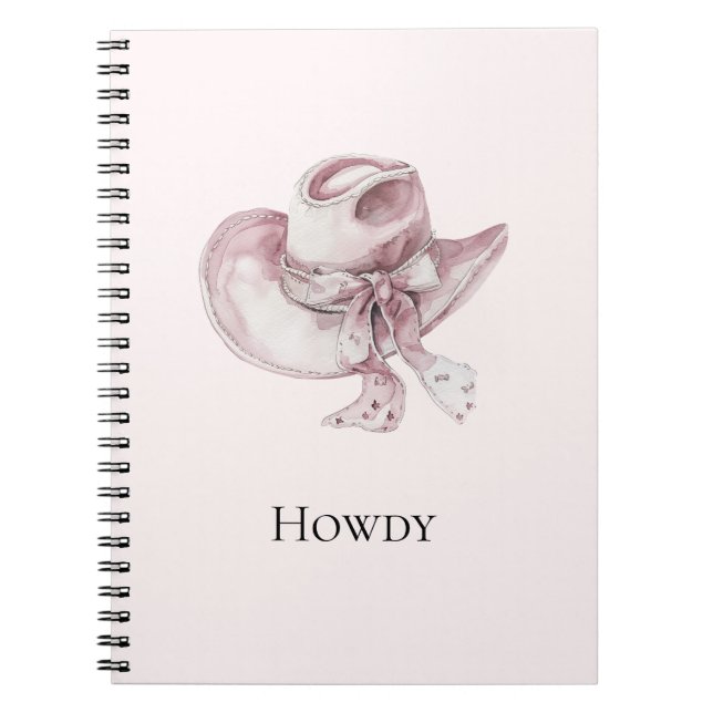 Carnet Casquette Pink Cowgirl (Devant)