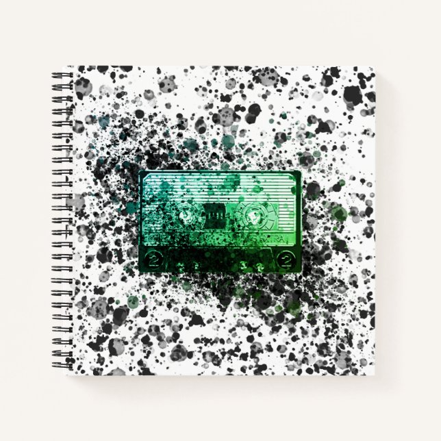 Carnet Cassette audio rétro (Devant)