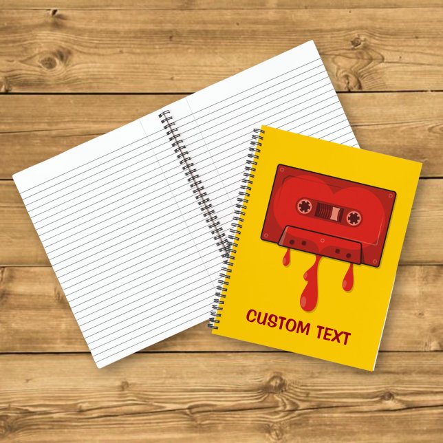 Carnet Cassette Cœur Rouge (Créateur téléchargé)