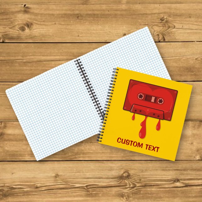 Carnet Cassette Cœur Rouge (Créateur téléchargé)