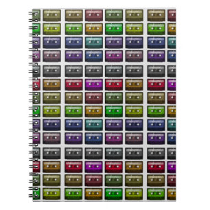 CARNET CASSETTE TAPES RETRO MUSIQUE AMOUR