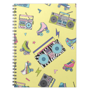 Carnet cassette vintage, roulettes : rétro