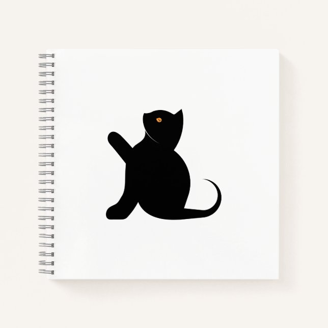Carnet Cat dit bonjour (Devant)