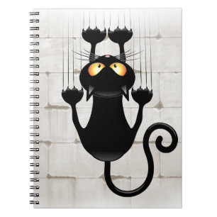 Carnet Cat Falling down fun dessin personnage