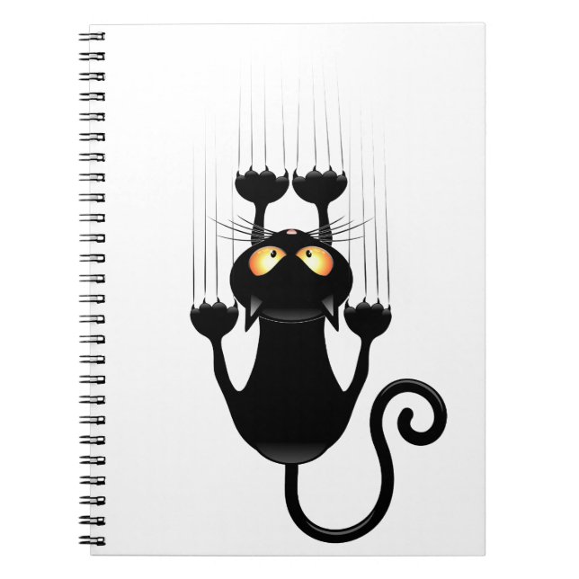 Carnet Cat Falling down fun dessin personnage (Devant)