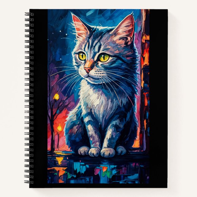 Carnet Cat in the Night (Devant)