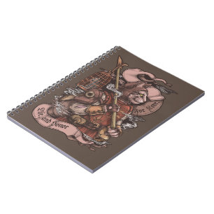 Carnet Cat Knight vintage impression