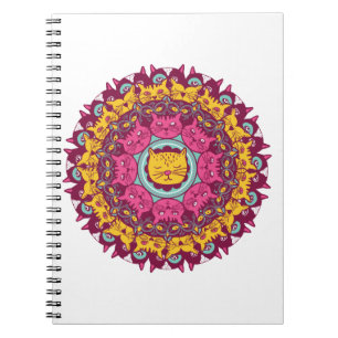 Carnet Cat Mandala
