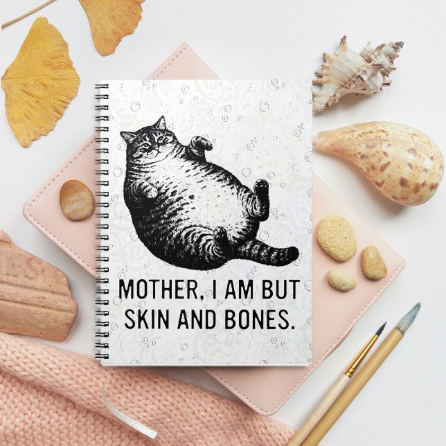 Carnet Cat Mother I Am But Skin and Bones For Cat Lover (Créateur téléchargé)