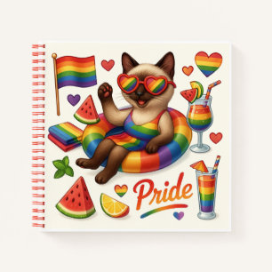 Carnet Cat Pride Paws Pride d'inspiration chat LGBTQ