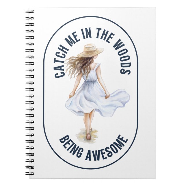 Carnet Catch Me in the Woods Being Awesome - Camping (Devant)