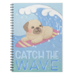 Carnet Catch the Wave : Carlin Surfer Illustration