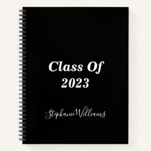 Carnet Catégorie De 2023 Monogrammes Diplôme Cadeau Simpl