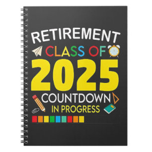 Carnet Catégorie de retraite du compte à rebours 2025 en 