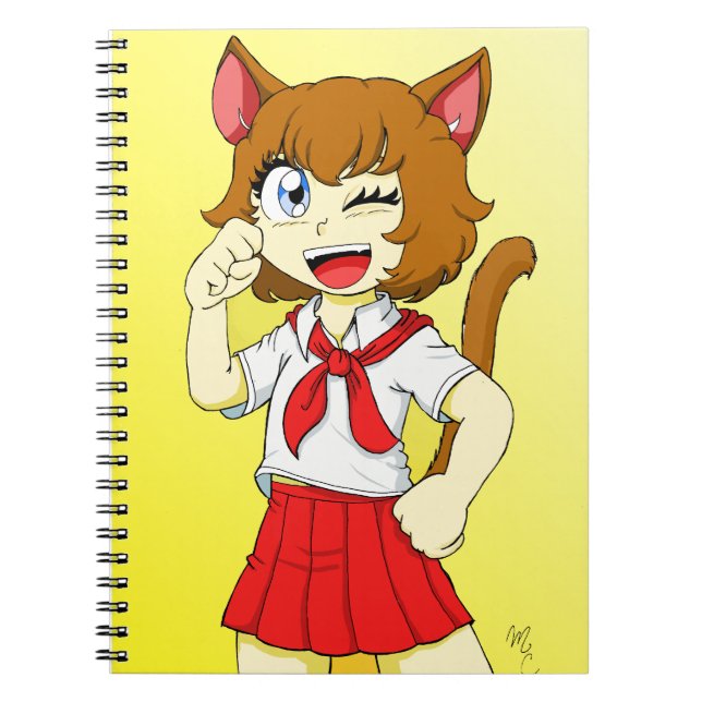 Carnet catgirl Diana (Devant)