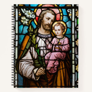 Carnet Catholique Saint Joseph Jésus Sardé Verre Religieu