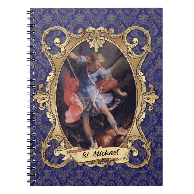 Carnet Catholique St Michael Archangel Vintage Élégant (Devant)