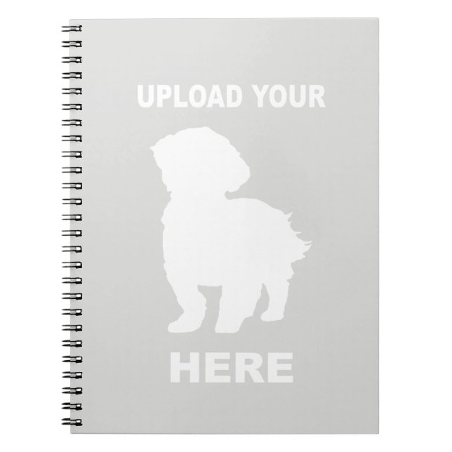 Carnet Cavachon Notebook, Upload Your Dog Photo (Devant)