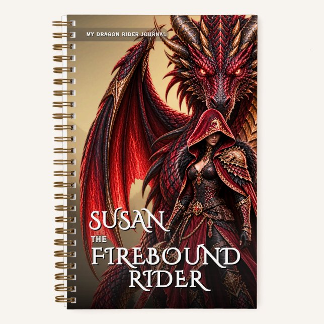 Carnet Cavalier de dragon de fantasy Aventure mythique (Recto)