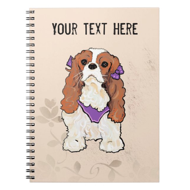 Carnet Cavalier King Charles Spaniel (Devant)