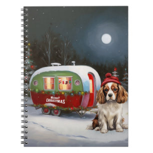 Carnet Cavalier King Charles Spaniel Caravane Noël
