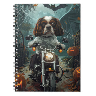 Carnet Cavalier King Charles Spaniel Halloween effrayant