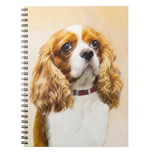 Carnet Cavalier King Charles Spaniel Peinture originale (Devant)