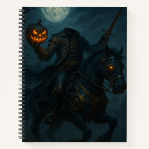 Carnet Cavalier sans tête Steampunk Horreur Gothique