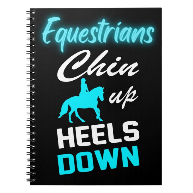Carnet Cavaliers Tenez la tête haute, talons bas  (Devant)