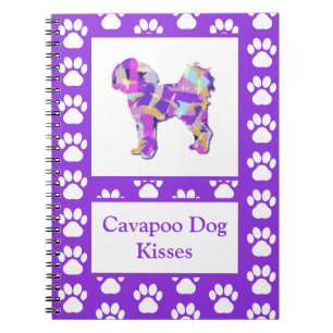 Carnet Cavapoo Kisses Cute Dog Silhouette PPY&B