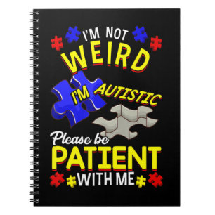 Carnet Ce design de sensibilisation sur l'autisme mignon