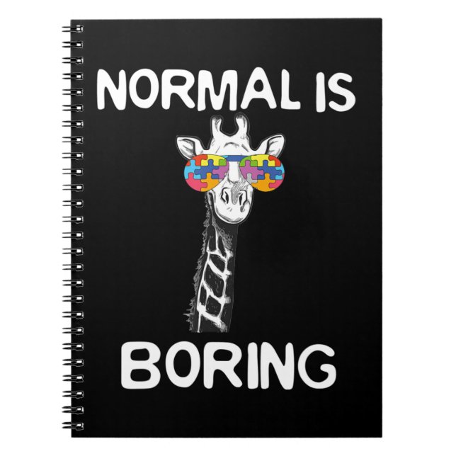 Carnet Ce design graphique amusant présente girafe avec c (Devant)