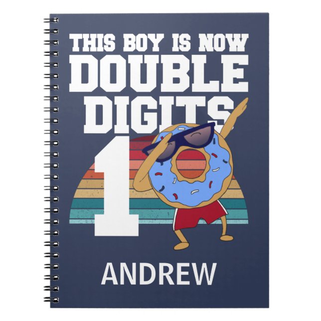 Carnet Ce garçon est maintenant Double chiffres Funny 10e (Devant)