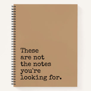 Carnet Ce ne sont pas les notes que vous recherchez
