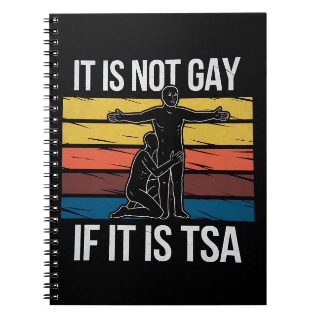 Carnet Ce N'Est Pas Gay S'Il S'Agit De TSA Security LGBTQ (Devant)