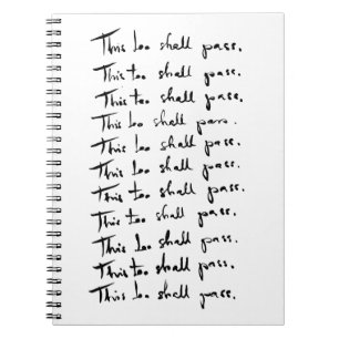 Carnet Cela aussi passera ! Guillemet inspirant
