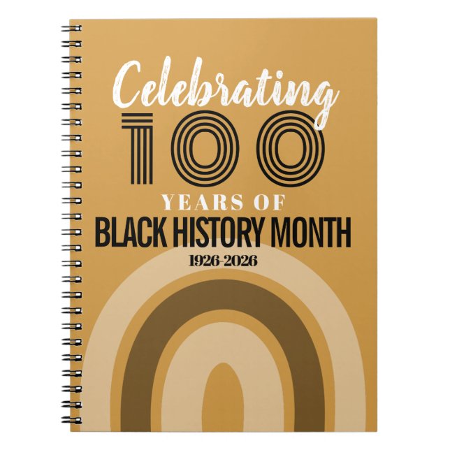 Carnet Célébration des 100 ans du Mois de l'histoire des  (Devant)