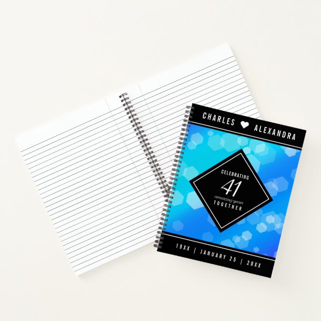 Carnet Célébration du 41e anniversaire de mariage Topaze  (Intérieur)