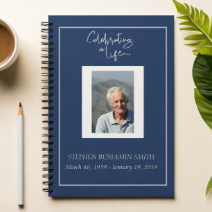 Carnet Celebration of Life Photo Template Guest book