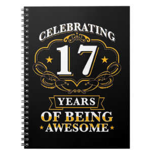 Carnet Célébrer 17 Ans D'Être Étonnant